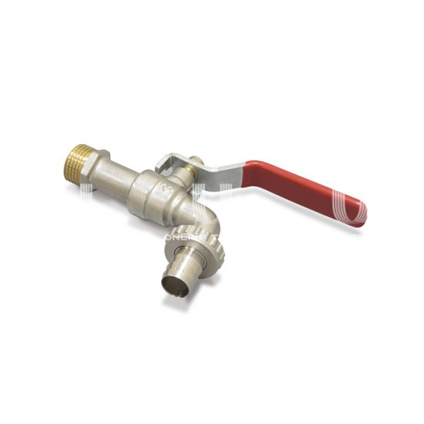 Кран шаровый водоразборный со штуцером Varmega Classico VM02802 3/4", НР-штуцер, ручка-рычаг