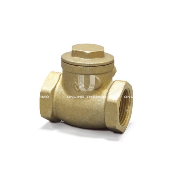 Горизонтальный обратный клапан Varmega VM05201 1/2" ВР, с латунным затвором