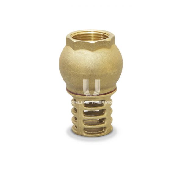 Обратный донный (приемный) клапан Varmega VM05301 1/2" ВР, с латунным седлом и латунной сеткой