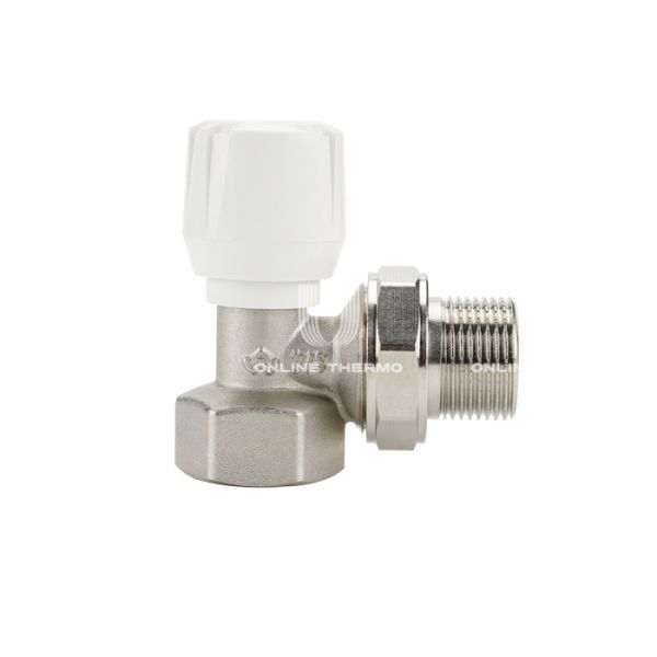 Радиаторный клапан (вентиль) ручной регулировки Varmega VM10003, 3/4" ВР-НР, угловой