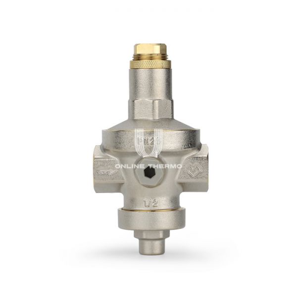 Редуктор давления Varmega VM12801, 1/2", PN25, мембранный, с присоединением к манометру