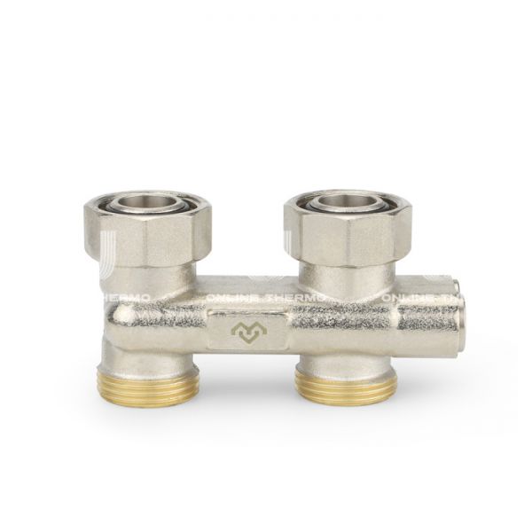 Узел нижнего подключения Varmega VM13951, 3/4"EKх3/4"EK НР-ВР, прямой, перекрестный