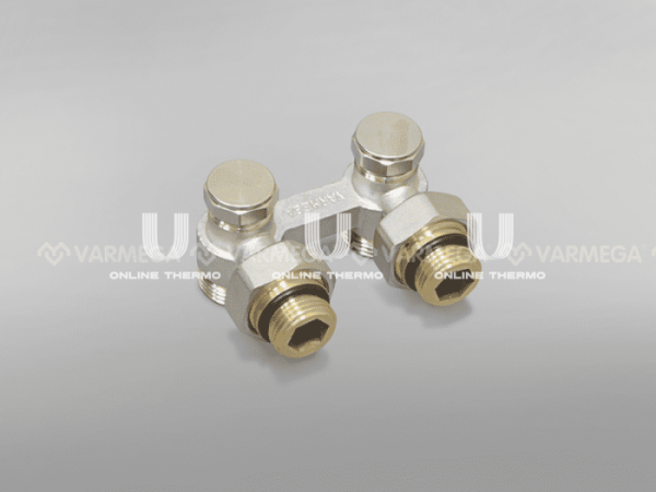 Узел нижнего подключения Varmega VM14001 1/2"x3/4"EK НР, угловой, с адаптерами, с подключением ЕК
