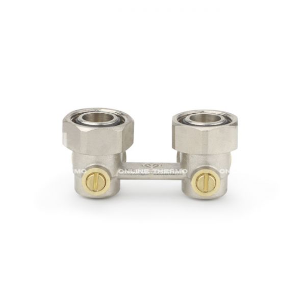 Узел нижнего подключения Varmega VM14011 3/4"EKх3/4"EK НР-ВР, угловой, для двухтрубных систем