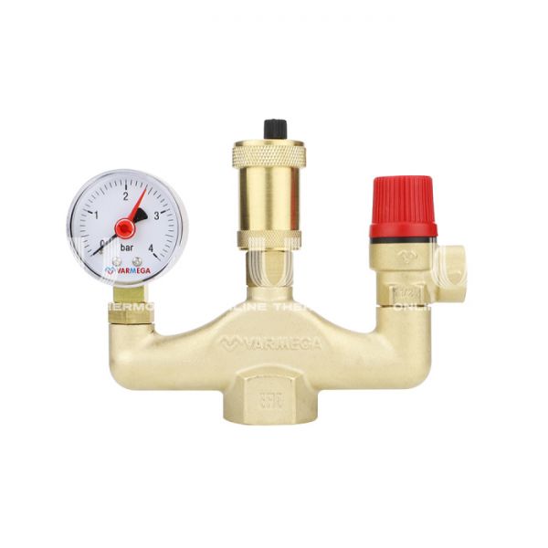 Группа безопасности котла Varmega VM16001, 1", латунь