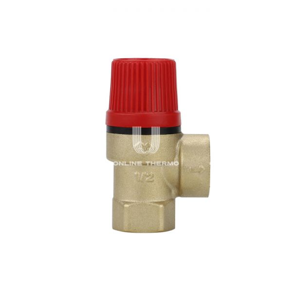 Клапан предохранительный (сбросной) Varmega VM16606 1/2" ВР, 4 бар, мембранный, латунь