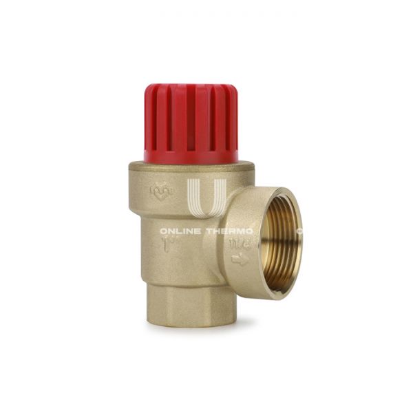 Клапан предохранительный (сбросной) Varmega VM16654 1×1 1/4" ВР, 3 бар, мембранный, латунь