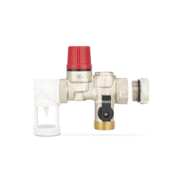 Группа безопасности бойлера Varmega VM16901, 3/4" (1/2"), с поворотным элементом, 7 бар