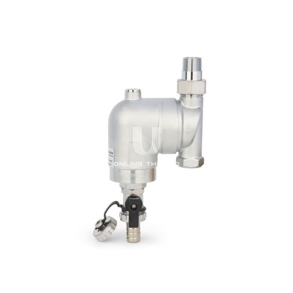 Cетчатый промывной поворотный фильтр Varmega VM21801, 1/2" ВР с разъемным соединением, хромированный