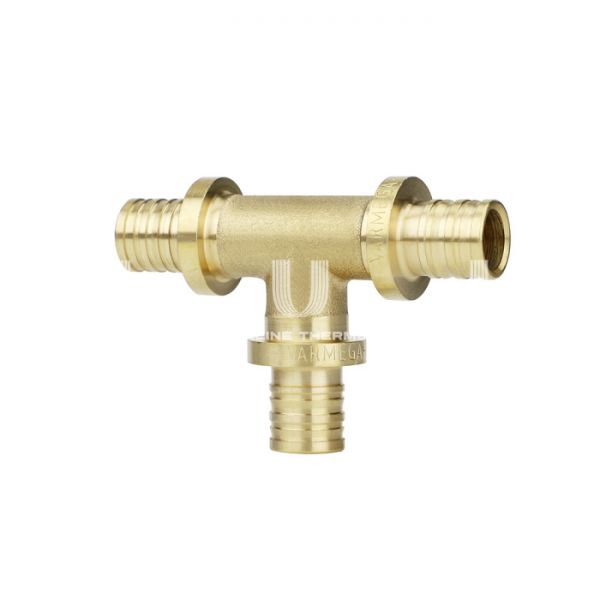 Тройник равносторонний Varmega Slide-fit VM50413, 25, аксиальный, латунь