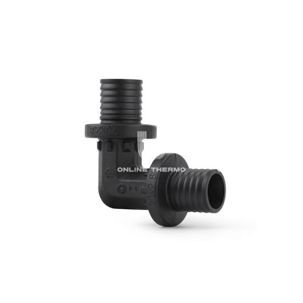 Угольник (угол) 90° равносторонний Varmega Slide-fit VM50802, 20 мм, аксиальный