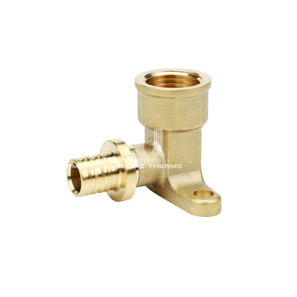 Угольник настенный (водорозетка) с внутренней резьбой Varmega Slide-fit VM51613, 20x3/4", высота 60 мм, с креплением, аксиальный