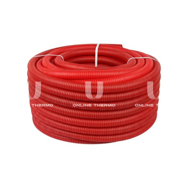 Труба гофрированная Varmega VM58104 ПНД 40 мм, красная (для труб 32 мм), бухта 30 м