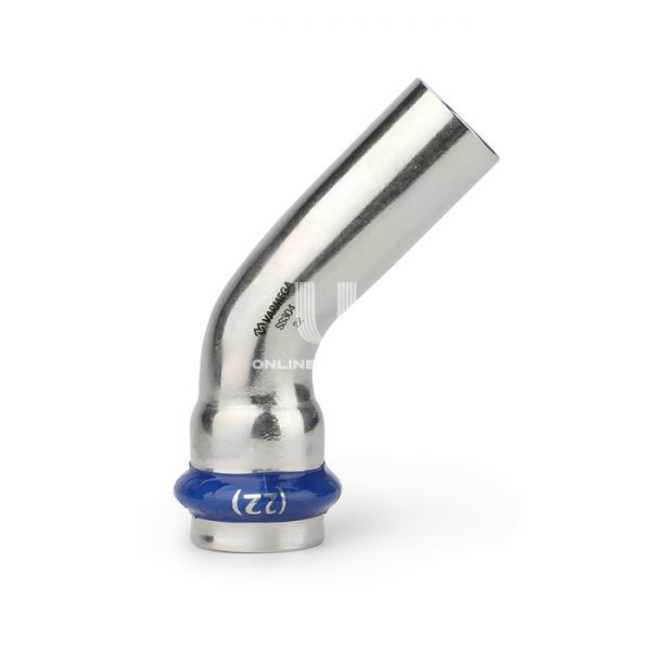 Угольник 45° однораструбный Varmega Inox Press VM713004242, 42?42a мм