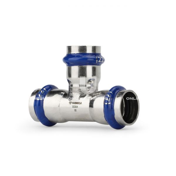 Тройник раструбный Varmega Inox Press VM718151515, 15?15?15 мм