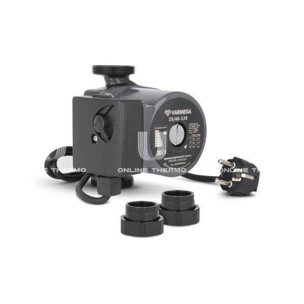 Насос циркуляционный Varmega VMCP01 Basic 25/40 130, VMCP01-25401302, с гайками