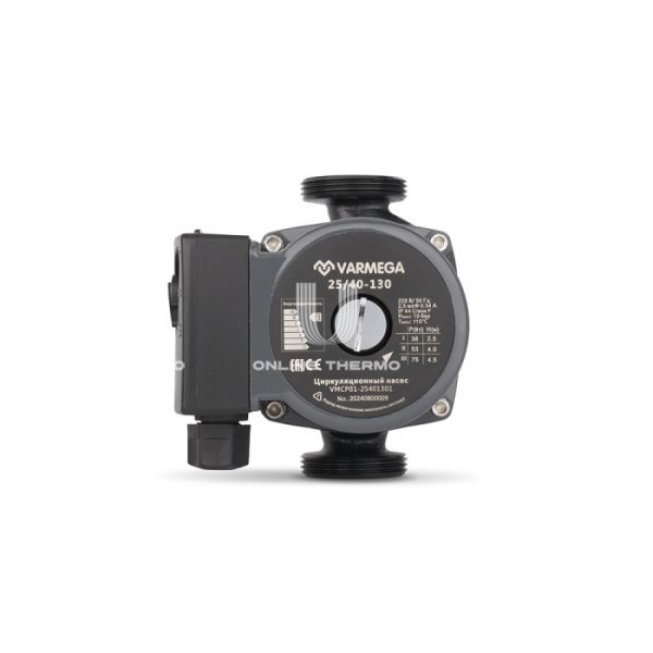 Насос циркуляционный Varmega VMCP01 Basic 25/40 130, VMCP01-25401302, с гайками