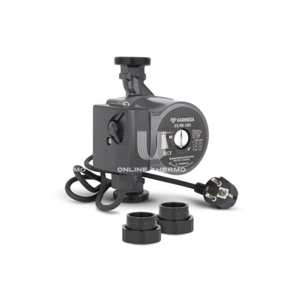 Насос циркуляционный Varmega VMCP01 Basic 25/40 180, VMCP01-25401802, с гайками