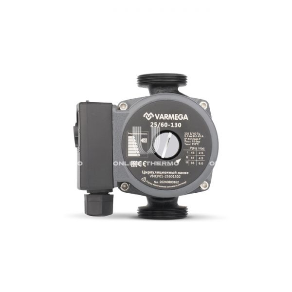 Насос циркуляционный Varmega VMCP01 Basic 25/60 130, VMCP01-25601301, без гаек