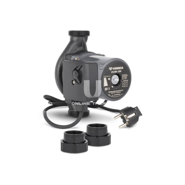 Насос циркуляционный Varmega VMCP01 Basic 25/80 180, VMCP01-25801802, с гайками