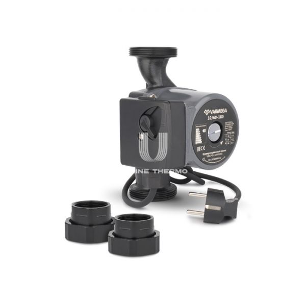 Насос циркуляционный Varmega VMCP01 Basic 32/60 180, VMCP01-32601802, с гайками