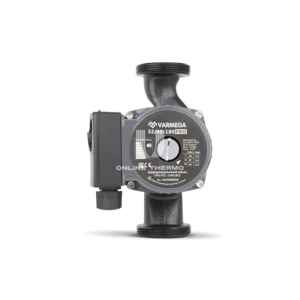 Насос циркуляционный Varmega VMCP02 PRO 32/60 180, VMCP02-32601802, с гайками
