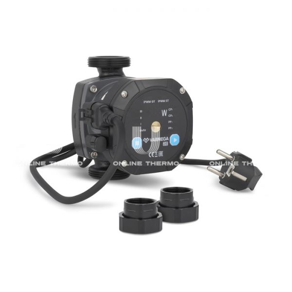 Насос энергоэффективный Varmega VMCP03 2E 25/40 130, VMCP03-25401303, с гайками и термоизоляцией