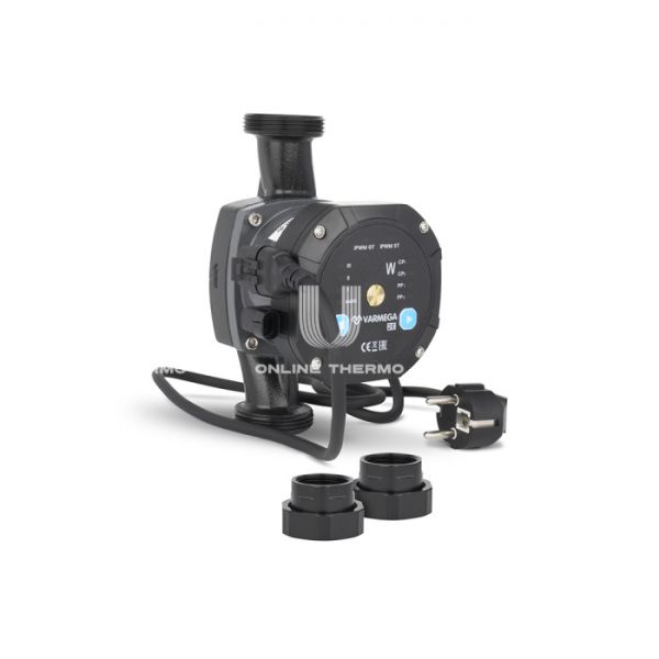 Насос энергоэффективный Varmega VMCP03 2E 25/60 180, VMCP03-25601803, с гайками и термоизоляцией