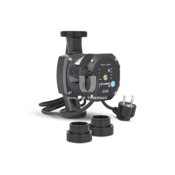 Насос энергоэффективный Varmega VMCP03 2E 32/40 180, VMCP03-32401803, с гайками и термоизоляцией
