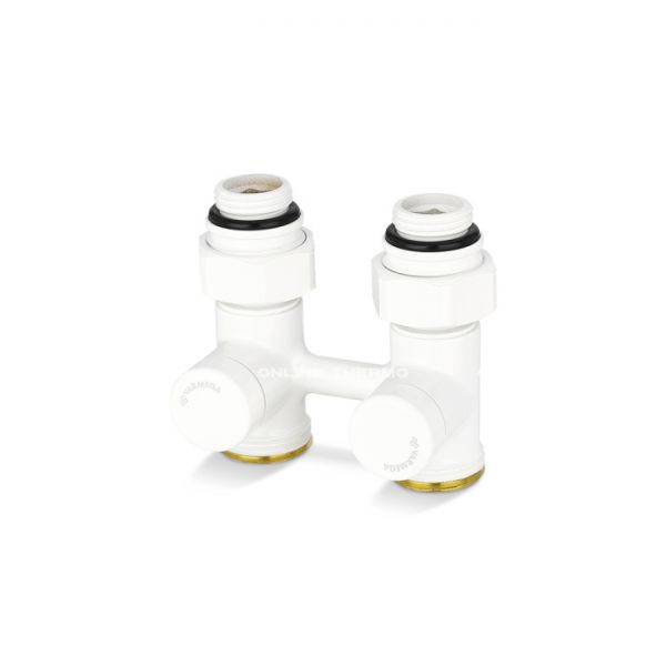 Узел нижнего подключения Varmega VMDV21-100415, 1/2"×3/4"EK НР, прямой, белый
