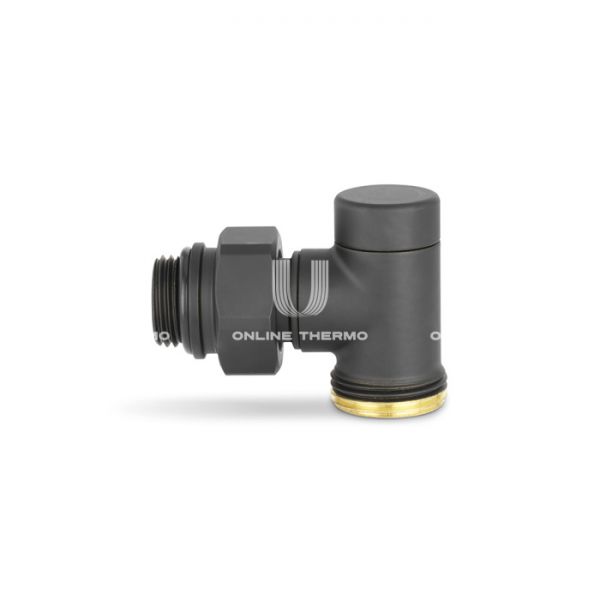 Узел нижнего подключения одинарный Varmega VMDV22-200415, 1/2"×3/4"EK НР, угловой, черный