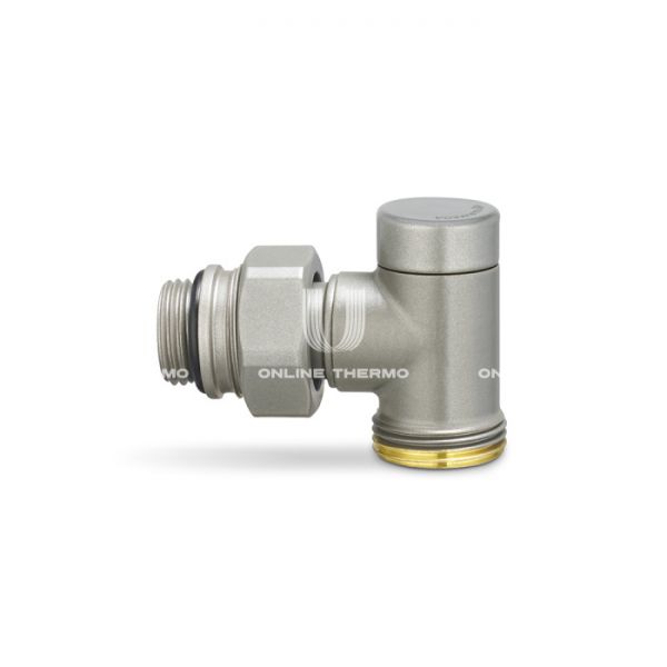 Узел нижнего подключения одинарный Varmega VMDV22-300415, 1/2"×3/4"EK НР, угловой, серый