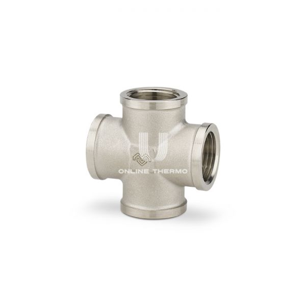 Крестовина с внутренней резьбой Varmega ВР 1", VMTF21-N000606, никелированная