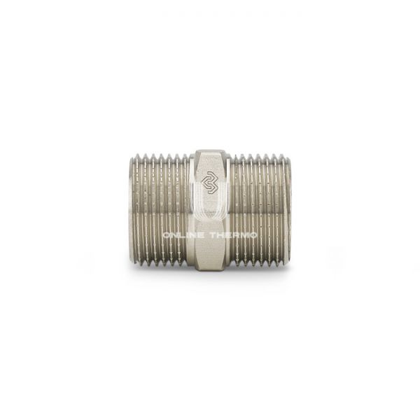 Ниппель равносторонний Varmega 1/2", VMTF29-N000404, никелированный, удлиненный