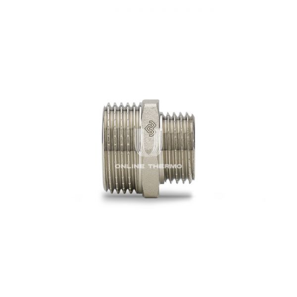 Ниппель переходной Varmega 3/4"x1/2", VMTF30-N000504, никелированный