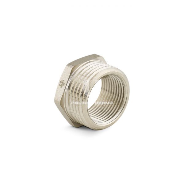 Футорка с наружной резьбой Varmega НР 1"x1/2", VMTF33-N000604, никелированная