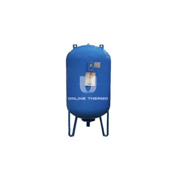 Расширительный мембранный бак Waterstry CW-LV, 50 л, синий, вертикальный, напольный на ножках