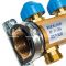 Распределительный коллектор (группа) для отопления Watts HKV-3 10004174 ВР 1", на 3 контура 3/4" ЕК, латунь, с концевыми группами