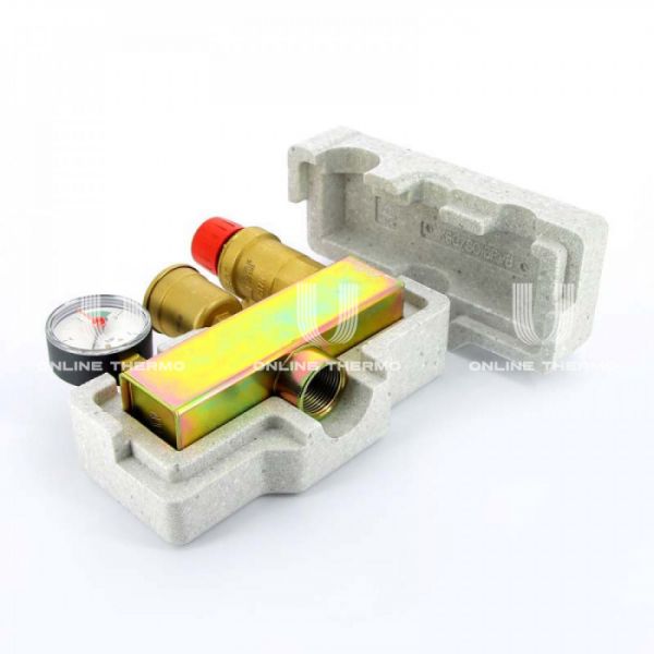 Группа безопасности котла Watts KSG 30/25M-ISO 10005205 1" ВР, консоль из оцинкованной стали, с термоизоляцией, до 200 кВт