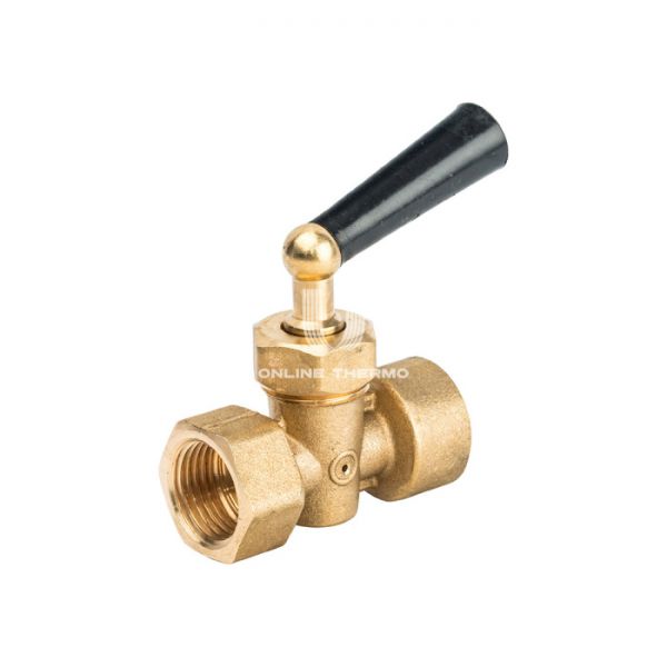 *Кран запорный трехходовой Watts 10009480 RM 15-MM 1/2" ВР-ВР, для манометра