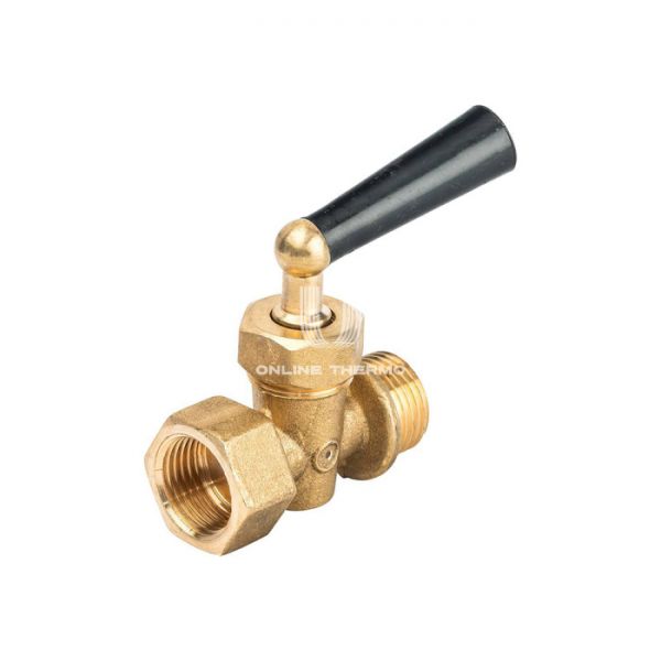 Кран запорный трехходовой Watts 10009488 RM 15-MZ 1/2" ВР-НР, для манометра