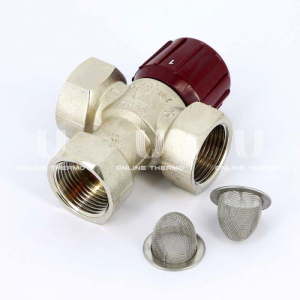 Термостатический смесительный клапан Watts Aquamix 10017423 DN25 ВР 1", Kvs 2.1, PN10, 32-50°C