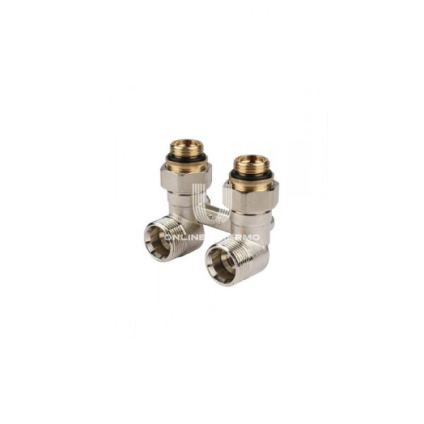 Узел нижнего подключения Wester 1/2"x3/4"EK, угловой, с переходниками, с подключением ЕК