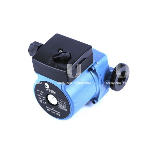 Насос циркуляционный Wester WCP 25-60G, 0-18-0035, база 130 мм, с гайками
