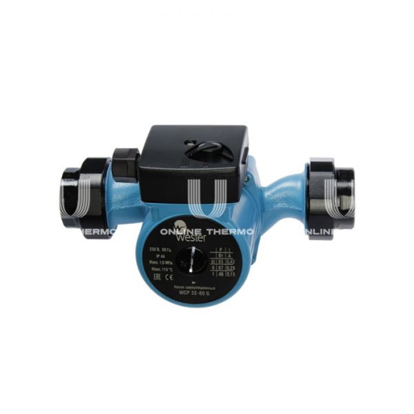 Насос циркуляционный Wester WCP 32-60G , 0-18-0040, база 180 мм, с гайками