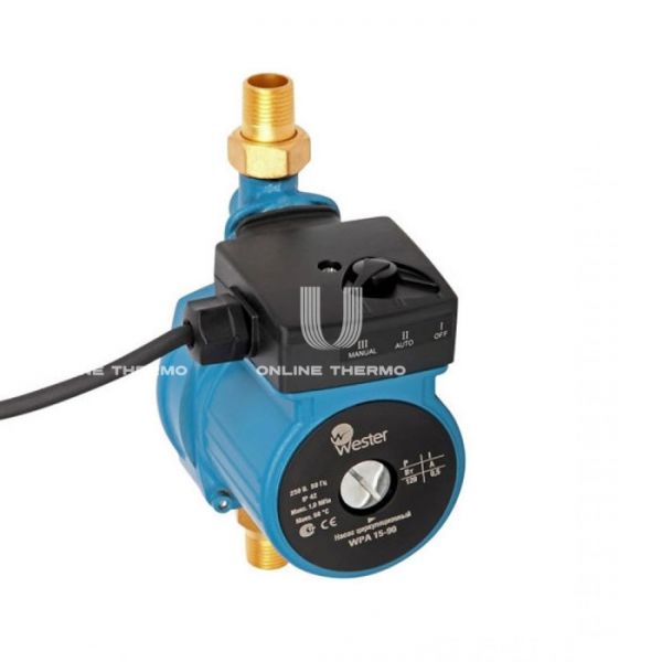 Насос повысительный Wester WPA 15-90, 0-18-0070, база 160 мм, с гайками