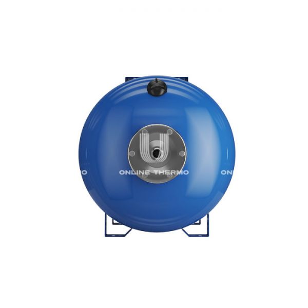 Гидроаккумулятор (расширительный бак) для водоснабжения Wester WAO80P, 80 л, cиний, горизонтальный, напольный, нержавеющий фланец