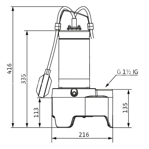 Насос дренажный Wilo Rexa MINI3-V04.11/M06-523/P-5M