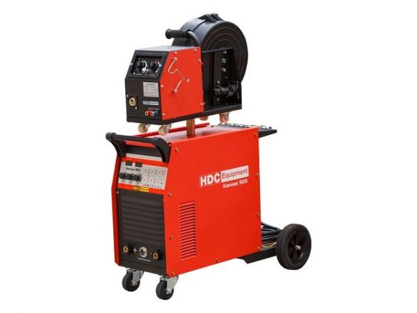 Полуавтомат сварочный HDC Kansas 500(380В, MIG/FLUX/MMA, евроразъем, синергетич. режим)