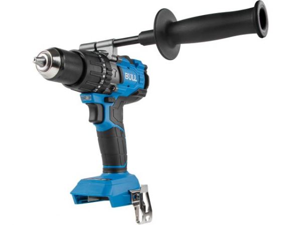 Дрель-шуруповерт BULL SR 1805 в кор. XLTpro SOLO БЕСЩЕТ., 18 В, 120 Н*м, БЗП(мет.) 13 мм(Доп. функции: Ударное сверление, 'AntiKickback', режим 'TURBO')